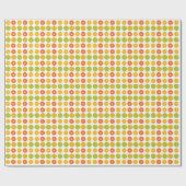 Sinaasappels Citrus Fruits Food Pattern Cadeaupapier (Vlak)