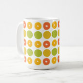 Sinaasappels Citrus Fruits Food Pattern Koffiemok (Voorkant links)