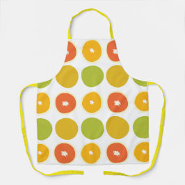 Sinaasappels Citrus Fruits Food Pattern Schort