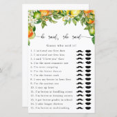 Sinaasappels Citrus Hij zei dat ze spel zei (Voorkant / Achterkant)