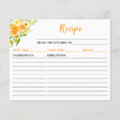 Sinaasappels Citrus Recept Kaart (Voorkant)