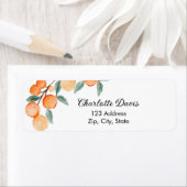 Sinaasappels citrus schrift retouradres  etiket (Insitu)