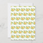 Sinaasappels Citrus Verjaardag Bedankkaart (Achterkant)