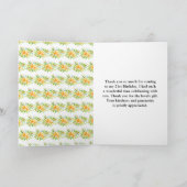 Sinaasappels Citrus Verjaardag Bedankkaart (Binnen)