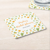 Sinaasappels Citrus Vrijgezellenfeest Kartonnen Onderzetters (Schuin)