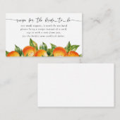 Sinaasappels Citrus Vrijgezellenfeest Recept Aanvr Informatiekaartje (Voorkant / Achterkant)