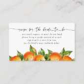 Sinaasappels Citrus Vrijgezellenfeest Recept Aanvr Informatiekaartje (Voorkant)