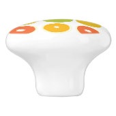 Sinaasappels Citrus Vruchten Voedsel Patroon Keramische Knop (Zijkant)