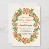 Sinaasappels citrus waterkleurig vrijgezellenfeest kaart (Voorkant)