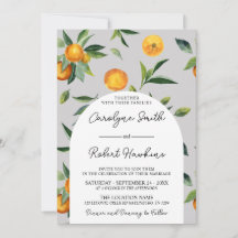 Sinaasappels Citrus Wedding Invitation