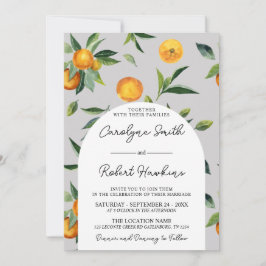 Sinaasappels Citrus Wedding Invitation Kaart