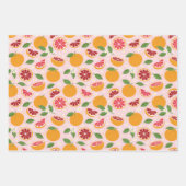 Sinaasappels Citruspatronen Inpakpapier Vel (Voorkant)