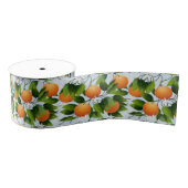 Sinaasappels Citrusvruchten Bloemen Grosgrain Lint (Spoel)