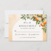 Sinaasappels Citrusvruchten Groene boomgaard bruil RSVP Kaartje (Voorkant)