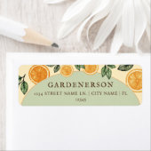 Sinaasappels Citrusvruchten retour adres label (Insitu)