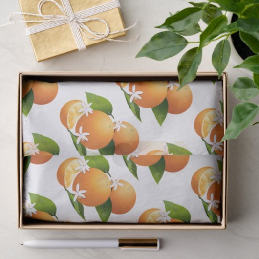Sinaasappels Citrusvruchten Tissuepapier (Geschenk)