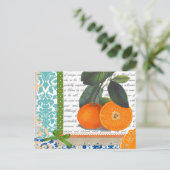  Sinaasappels Collage Briefkaart (Staand voorkant)