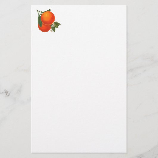 Sinaasappels Crate Art Briefpapier (Voorkant)