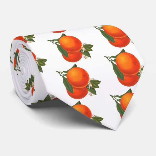 Sinaasappels  Crate Art Stropdas (Opgerold)