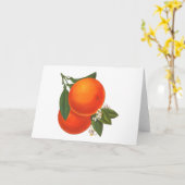 Sinaasappels  Crate Blank Art Kaart (Gele Bloem)