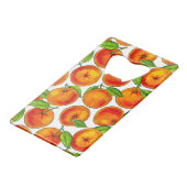 Sinaasappels Creditkaart Flessenopener (Voorkant Gekanteld)