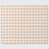 Sinaasappels Cutie Baby shower Wrapping Papier (Vlak)