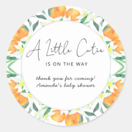 Sinaasappels dank u ronde sticker