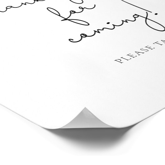 sinaasappels \ Dank u voor het komende Poster (Hoek)