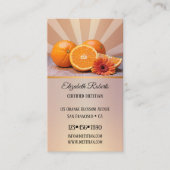 Sinaasappels Dietitian Nutritionist Visitekaartje (Voorkant)
