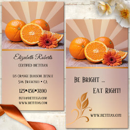 Sinaasappels Dietitian Nutritionist Visitekaartje