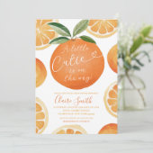 Sinaasappels Een beetje schattig is op de weg Baby Kaart (Staand voorkant)