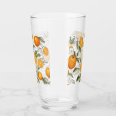 Sinaasappels en bladeren motief glas (Rechts)