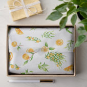 Sinaasappels en Bladpatroon Tissuepapier (Geschenk)