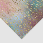 Sinaasappels en blauwe tinten gouden cirkels ontko tissuepapier (Detail)