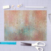 Sinaasappels en blauwe tinten gouden cirkels ontko tissuepapier (Craft)