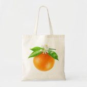 Sinaasappels en bloemen tote bag (Voorkant)