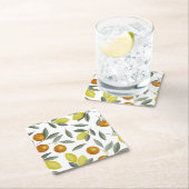 Sinaasappels en citroenen kartonnen onderzetters (Insitu)