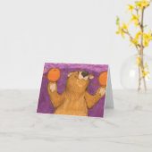 Sinaasappels en een Beer / Note Kaart (Gele Bloem)