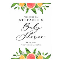 Sinaasappels en graankruitjes Baby shower