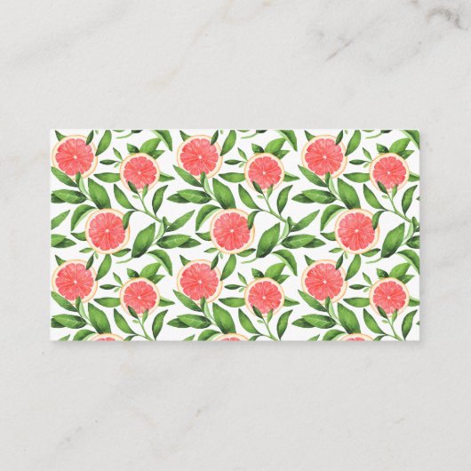 Sinaasappels en Graefruits Book Request Baby showe Informatiekaartje (Achterkant)