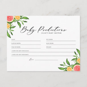 Sinaasappels en grafische voorspelling van Baby Ka Briefkaart