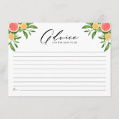 Sinaasappels en grapefruits Advice for the New Mam Advieskaart (Voorkant)