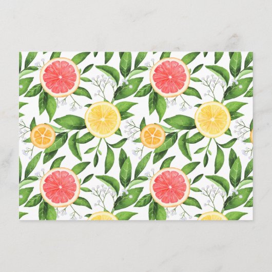 Sinaasappels en grapefruits Advice for the New Mam Advieskaart (Achterkant)