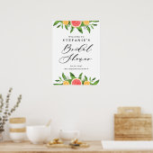 Sinaasappels en Grapefruits Bruiloftsborrel Welkom Poster (Keuken)