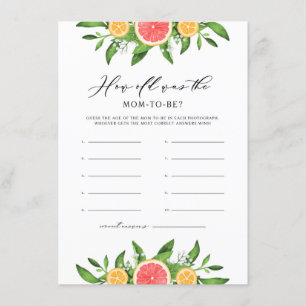 Sinaasappels en grapefruits Hoe oud was de moeder Informatiekaartje