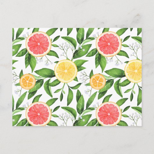 Sinaasappels en grapefruits (pompelmoezen) Hoe oud Uitnodiging Briefkaart (Achterkant)