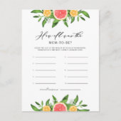 Sinaasappels en grapefruits (pompelmoezen) Hoe oud Uitnodiging Briefkaart (Voorkant)