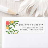 Sinaasappels en grapefruits (waterverf) etiket (Insitu)