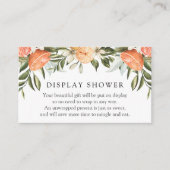 Sinaasappels en Greenery Display Shower-behuizing Informatiekaartje (Voorkant)