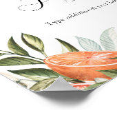 Sinaasappels en groen Custom Tekenbord Poster (Hoek)